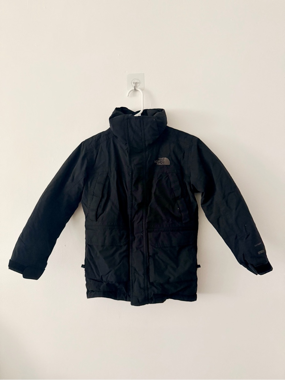 The North Face Black Boys Goose Down Winter Puffer Coat Jacket, Size Small 7/8